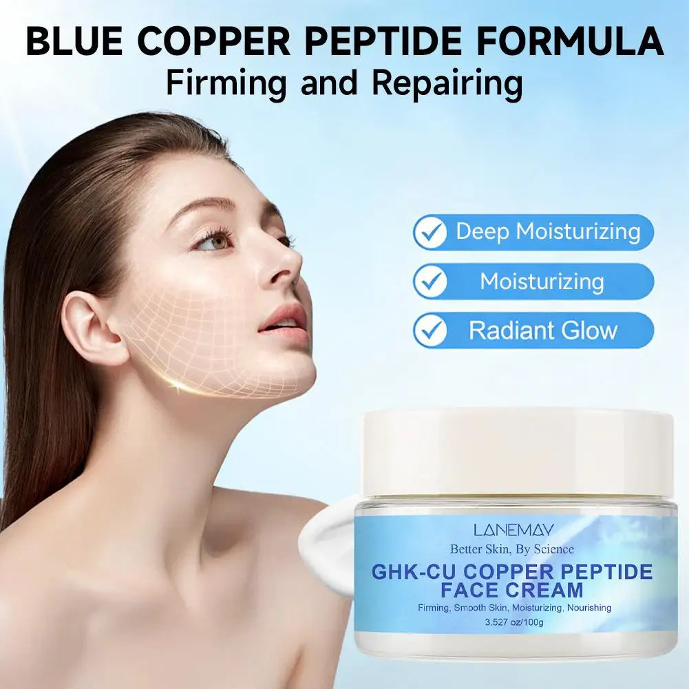 1/2PCS GHK-Cu Copper Peptide Face Cream, Skin Firming & Moisturizing Skincare, Deeply Nourishing For Smooth Skin Qme