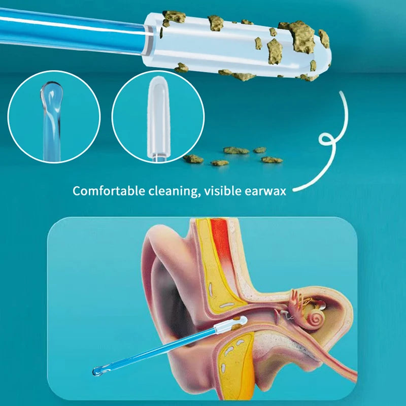 Bag Reusable Adhesive Earpick Ear Care Disposable Earwax Remover Qme