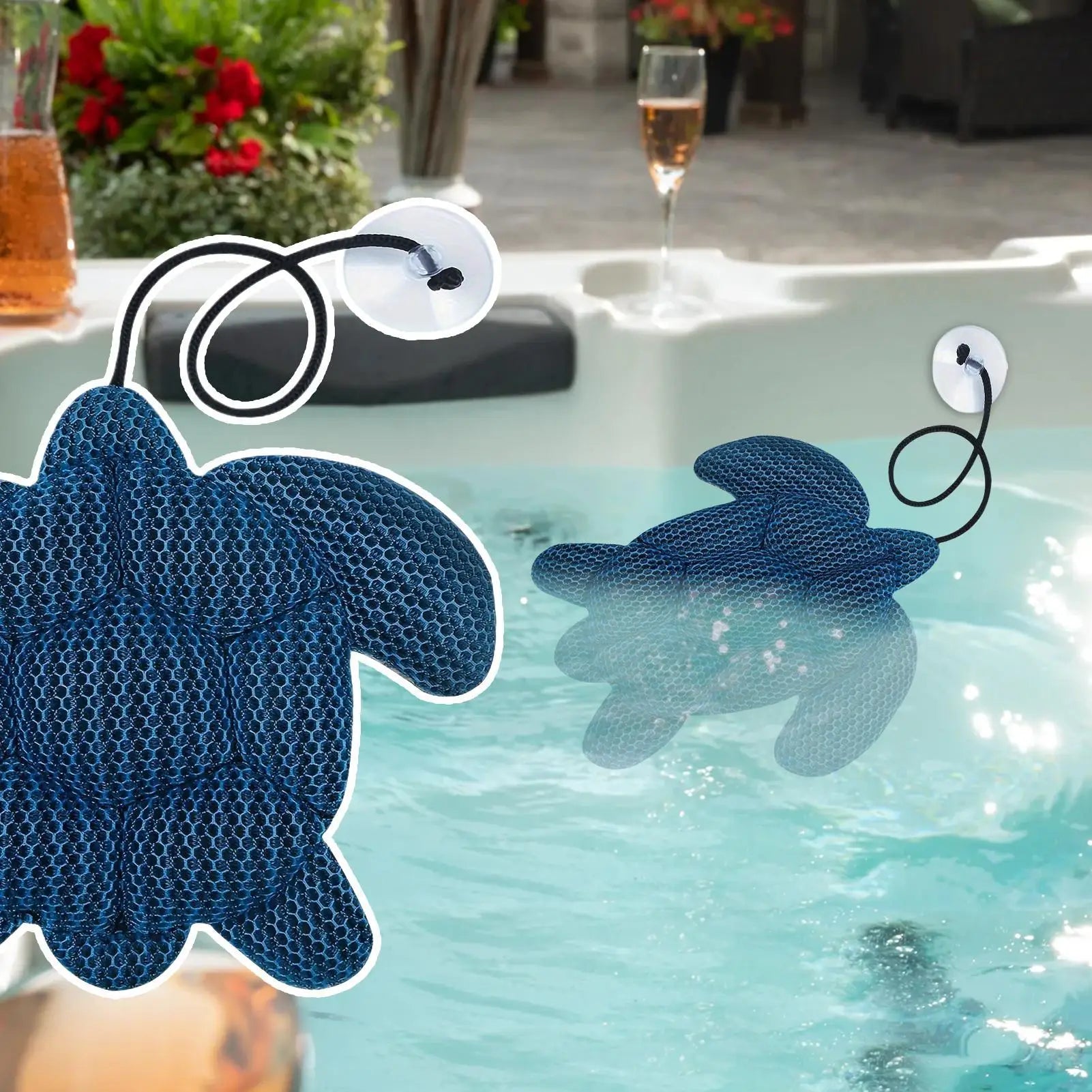 Tub Oil Absorber Turtle Scum Skimmer Remover Foam Filter Bathtub Qme