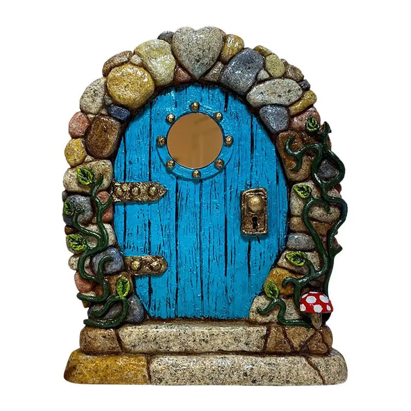 Mini Home Garden Doors Ornaments Elf Fairy Door Miniature House Decor Qme 11
