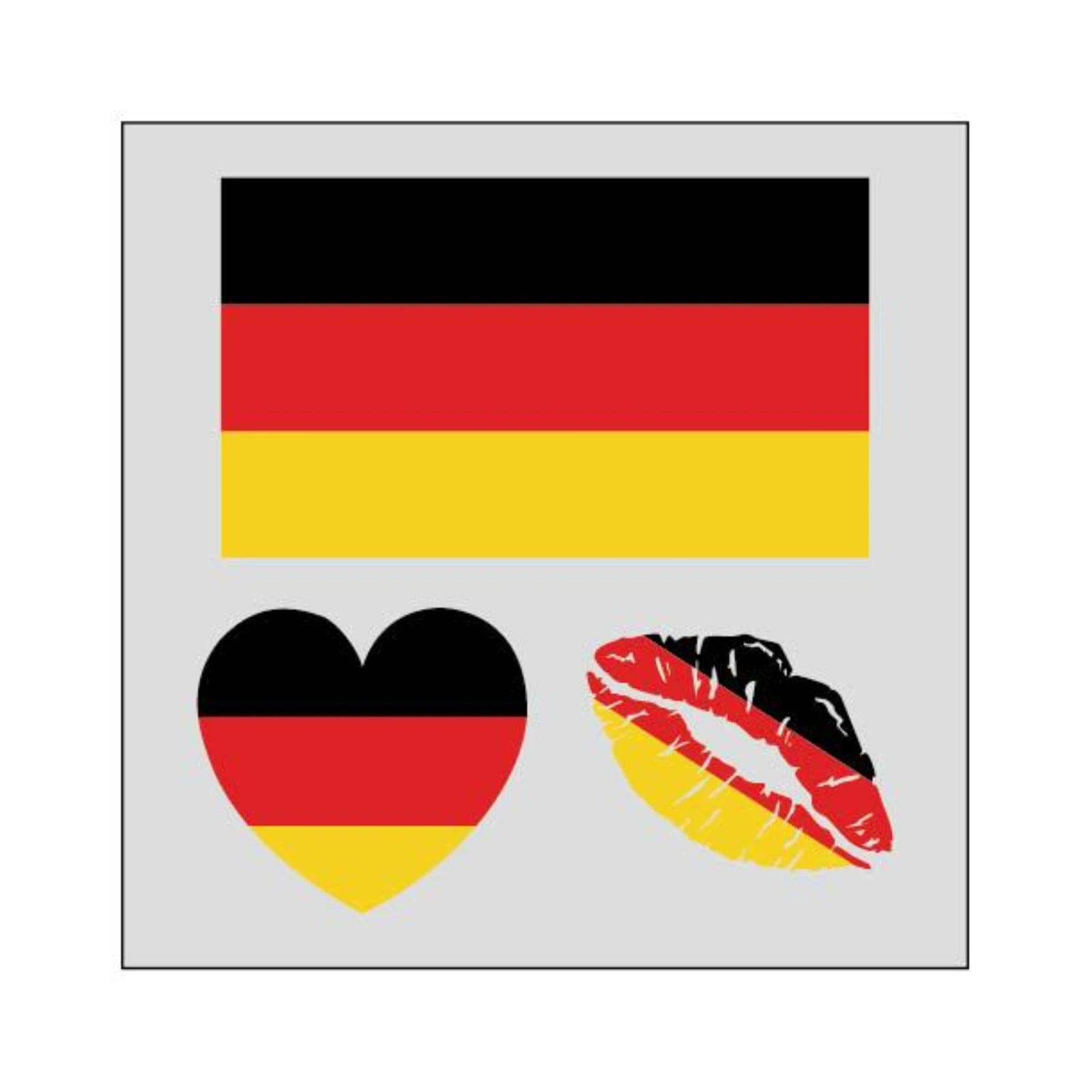 National Flag Football Fan Temporary Tattoos Face Body Decorative Stickers Event Cheering Props Suitable for Adults and Children Qme C