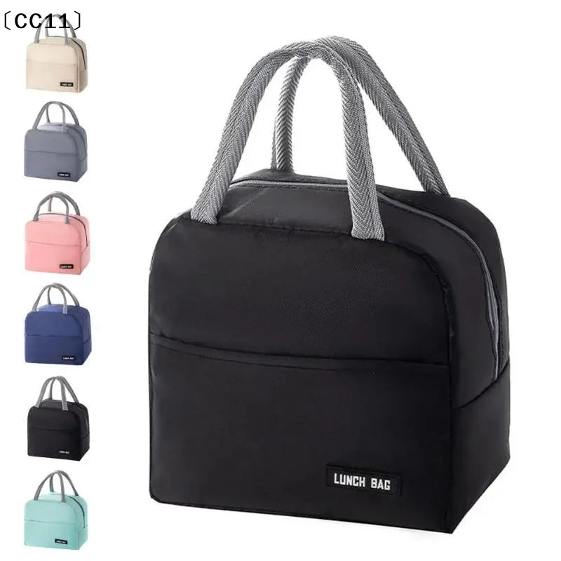 Portable Lunch Box Bag Solid Thickened Thermal Insulation Suitable Qme
