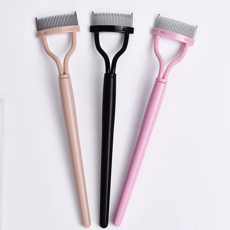 Eyelash Separator Metal Teeth Straight Curler Beauty Makeup Stainless Qme