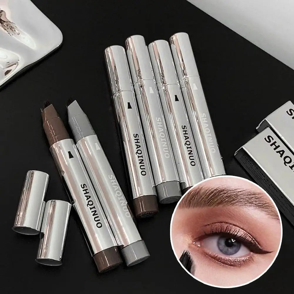Liquid Microblading Eyebrow Pencils Waterproof Quick-dry Multi-tip Qme