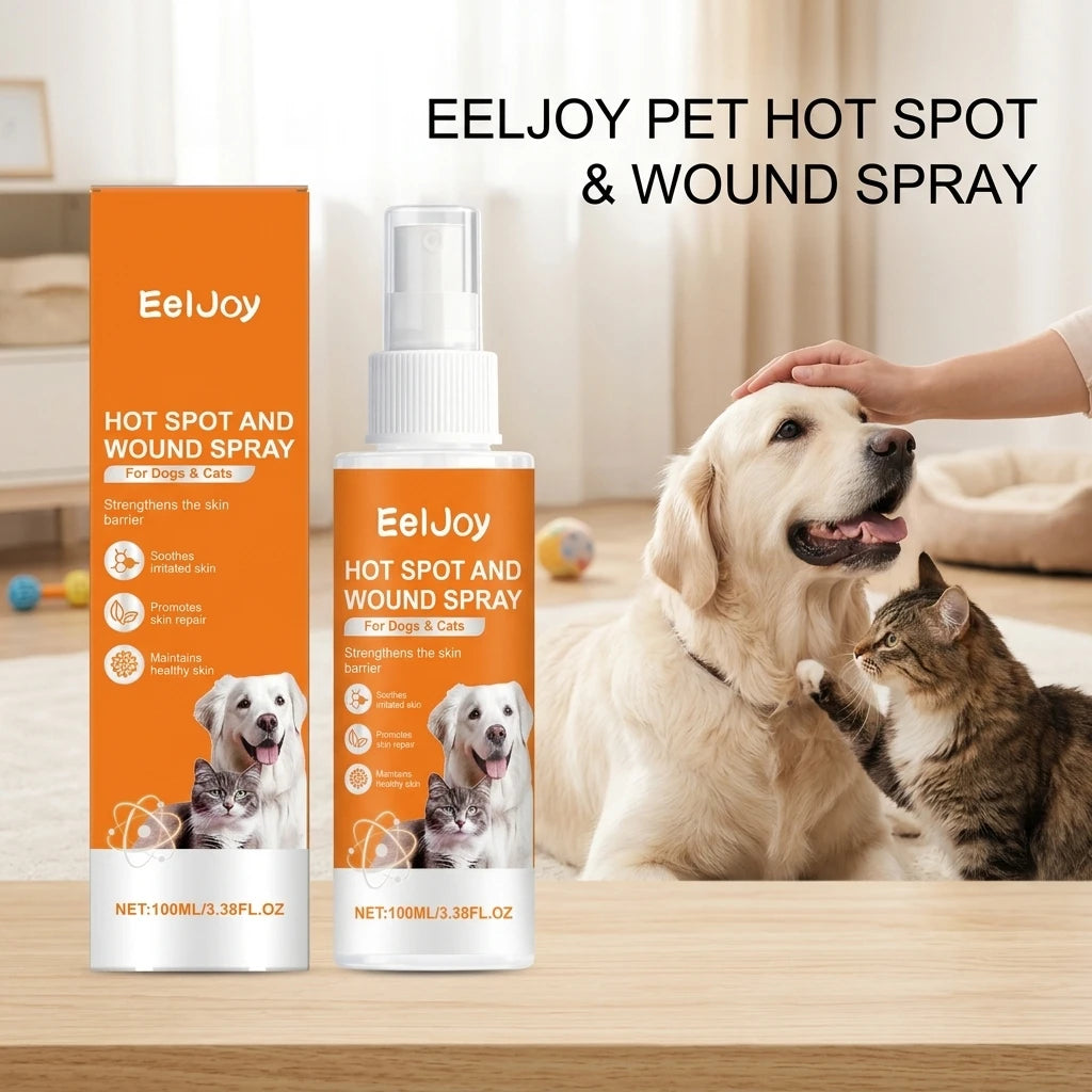 Pet Skin Care Spray Soothing Itchy Irritated Skin Promote Skin Repair Strengthen Skin Barrier Dogs & Cats Daily Skin Relief Mist Qme