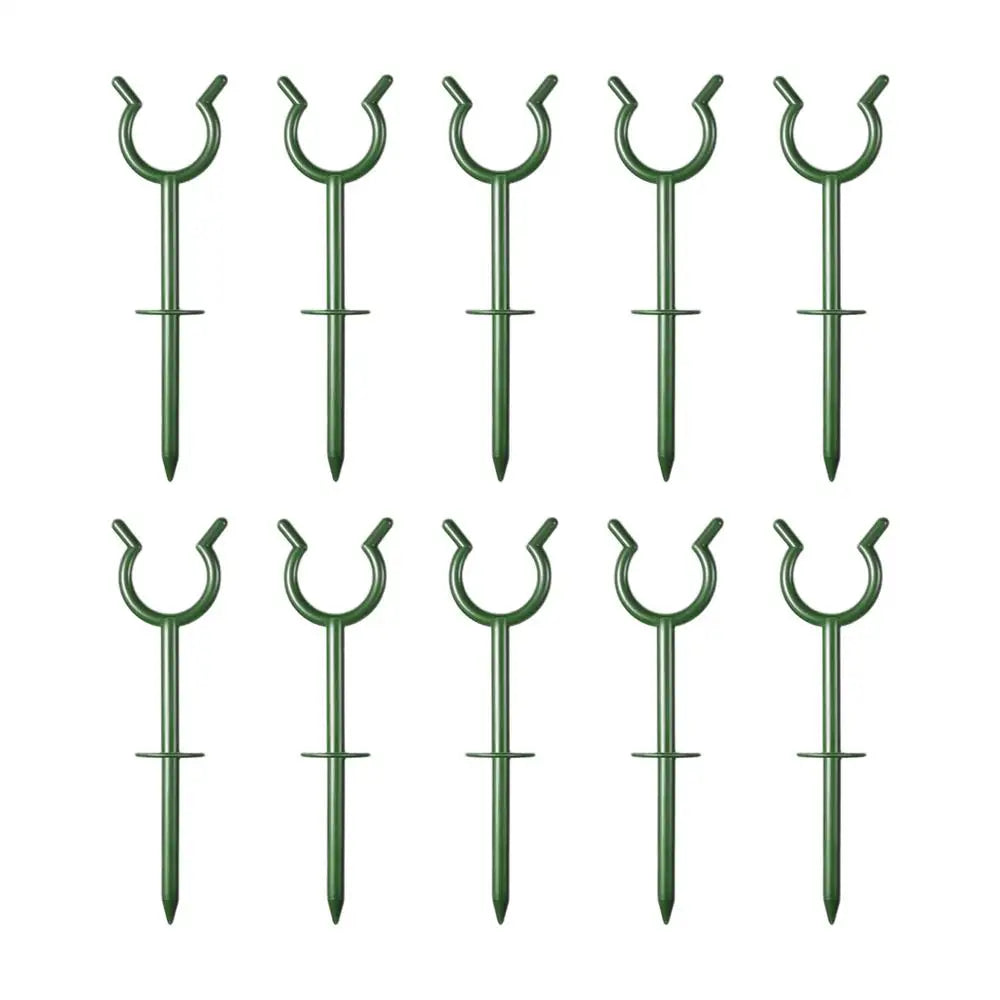 Hose Guides for Garden 10Pcs Plant Protection Stakes Heavy Duty Hose Holder for RV Parking Edge Barrier Wire Conduit Protector Qme 10pcs