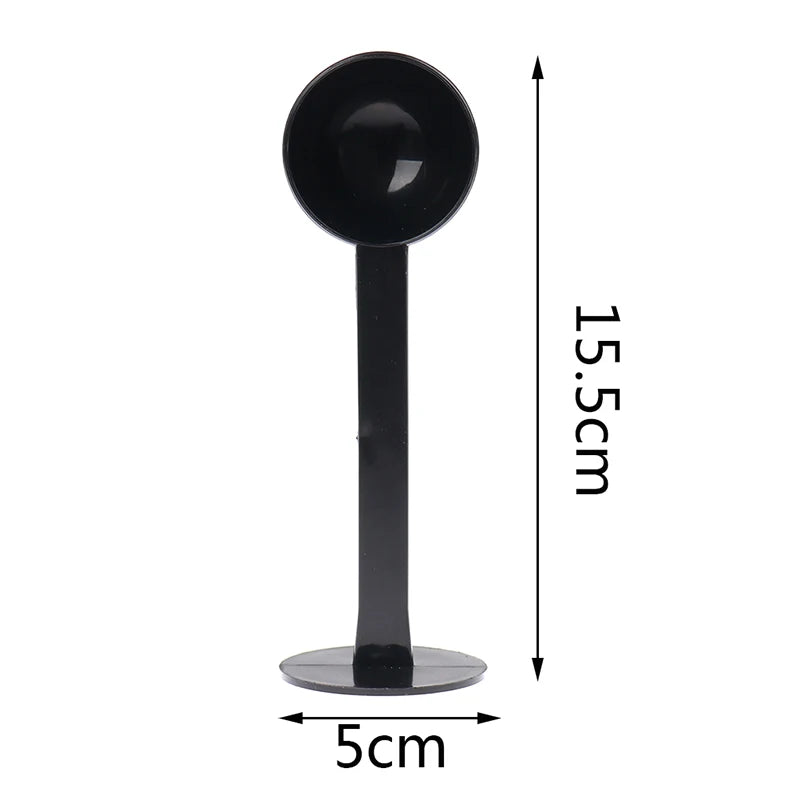 1Pc Tamping Scoop 2 in 1 for Coffee Powder Coffeeware Measuring Tamper Spoon Plastic. Qme Black 1pc