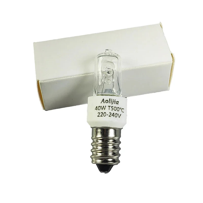 25W 40W E14 Oven Light Bulb 220-240V Safe Halogen Lamp Temperature Qme