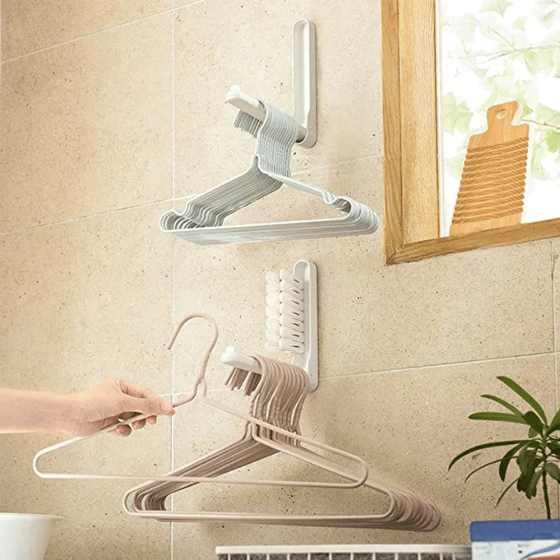 1pc Closet Space Saving Device, Foldable Hanging Storage Organizer, Closet Hanger Organizer and Closet Storage Stand Qme