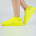 Non-Slip Wear-Resistant Reusable Rain Boots Unisex Silicone Easy to Remove Shoes Cover Protable Water Resistant Shoe Accessories Qme Yellow L