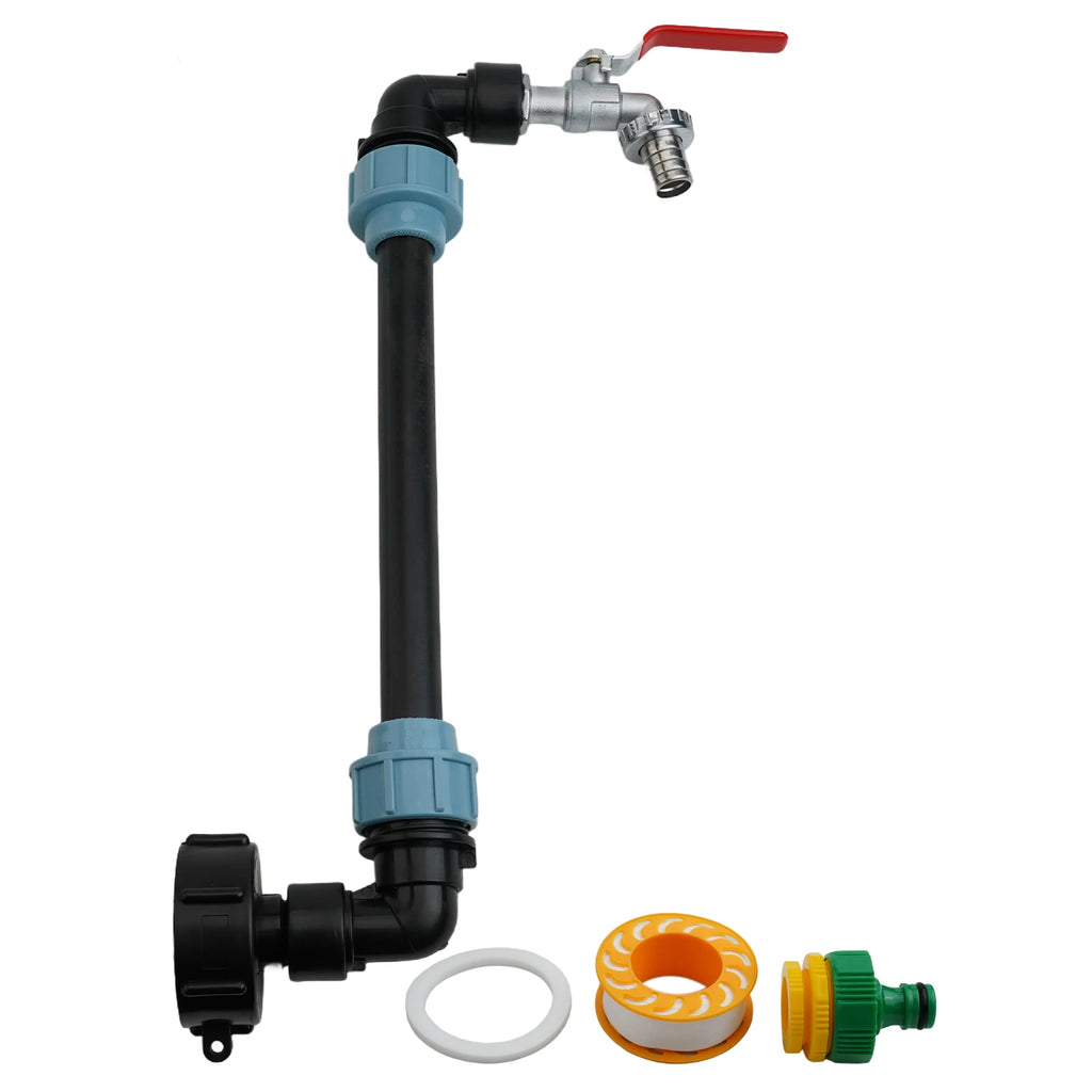 3/4 Inch IBC Gooseneck Outlet Tap IBC Ton Joint Accessory Joint Accessory Suitable For Mounting On An IBC Rainwater Tank Qme Default Title