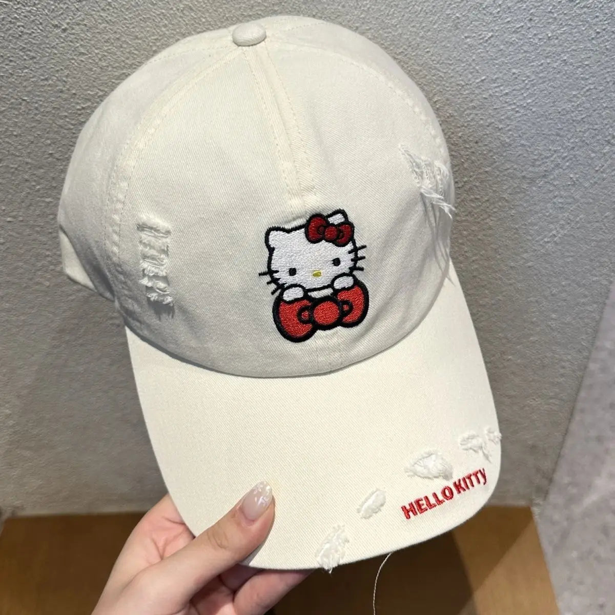 Hello Kitty Kuromi Hats Fisherman's Hats Baseball Caps New Face-Slimming Bucket Hats Leopard-Print Baseball Caps Qme hangna-8