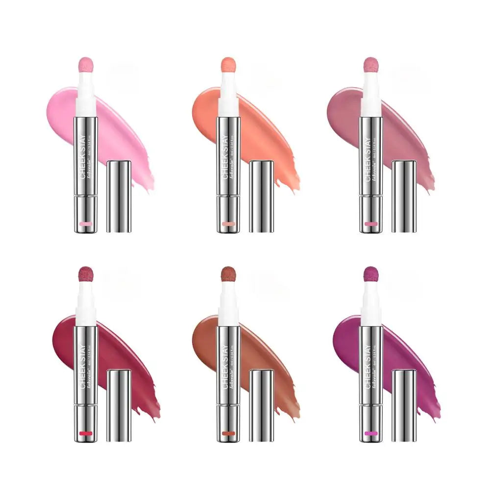 Liquid Blusher Cheek Stay Easy Apply Long-lasting Skin Tone Sponge Qme