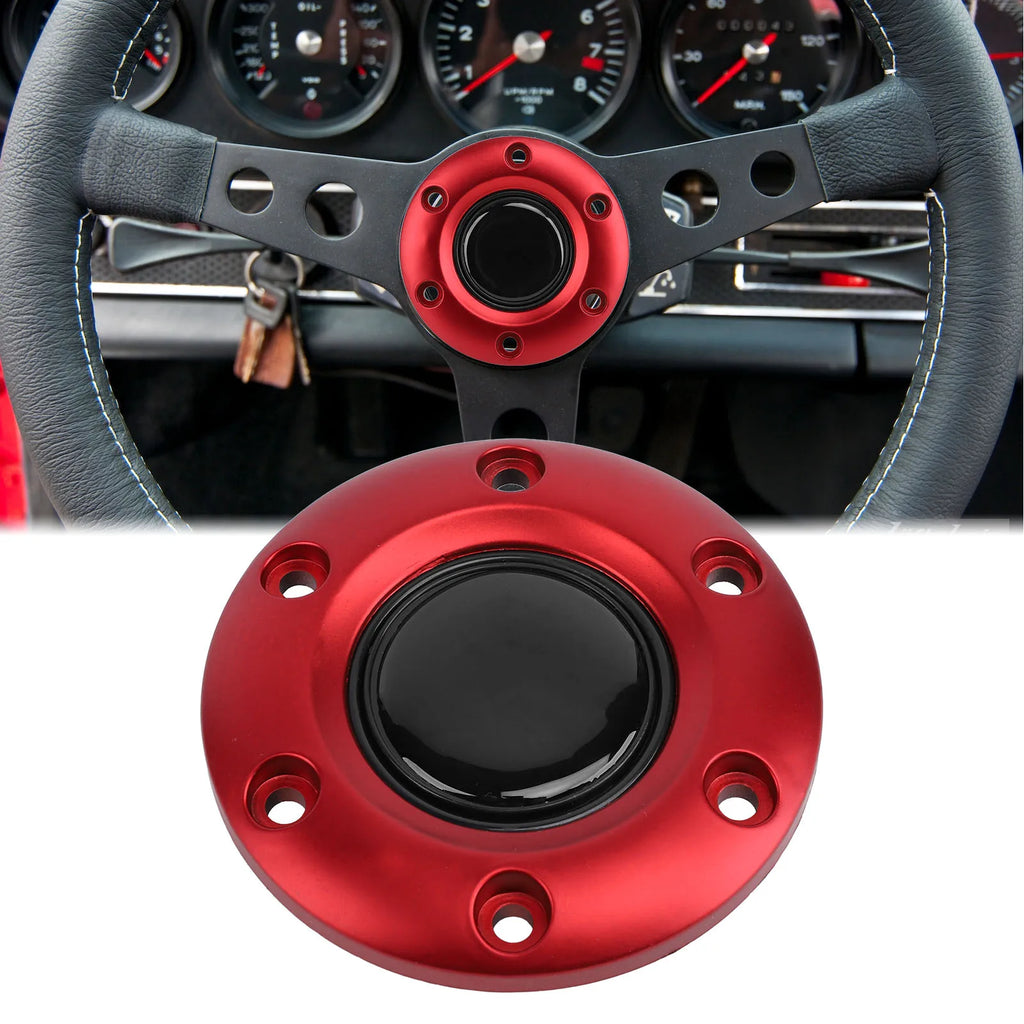 Car Steering Wheel Center Interior Steering Wheel Horn Button for 6 Hole Steering Wheel Steering Wheel Horn Button Qme