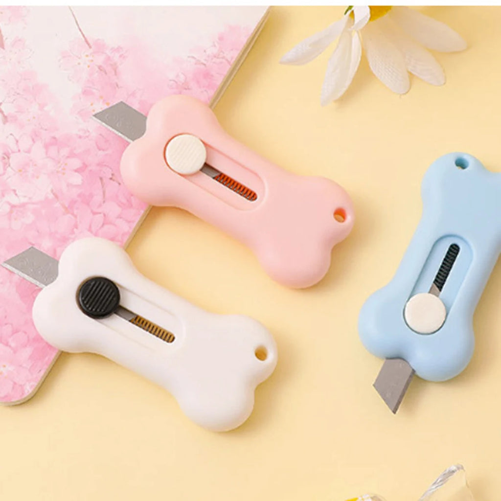 1-3pcs Cuter Mini Cartoon Bone Utility Knife Utility Letter Opener Art Paper Cutter Kawaii Stationery Knife Qme
