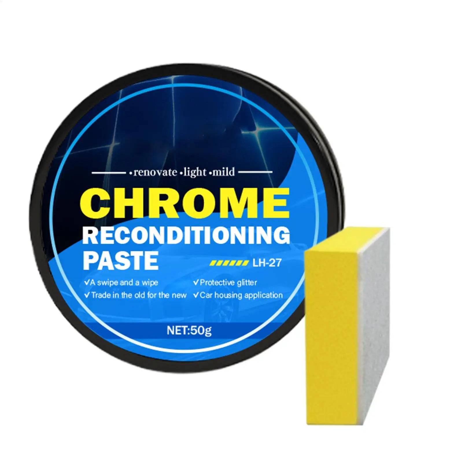 ChromePolish Agent Rust Remover MetalPolish Chrome Protection Restorer Effective All-Purpose Chrome Cleaner Metal Gloss Polishs Qme