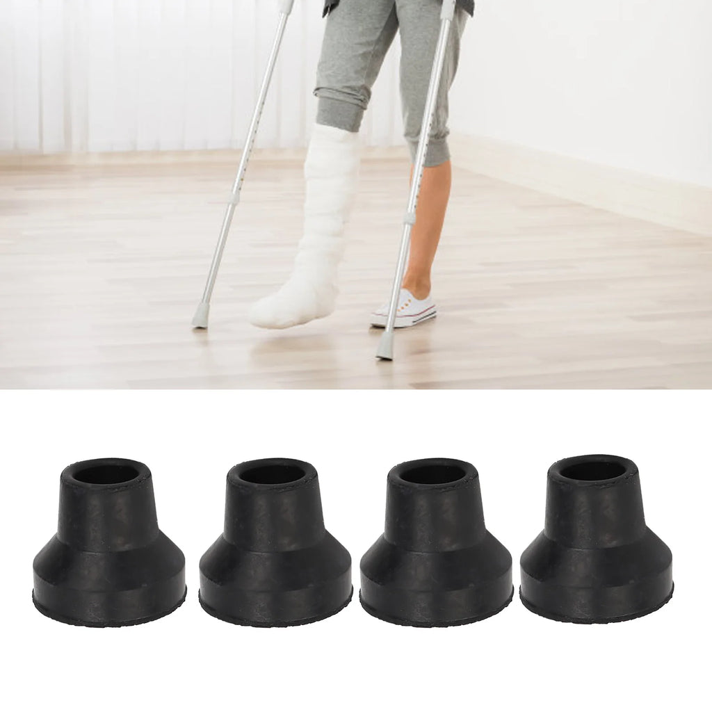 Cane Tips Rubber Skid Resistance Wearproof Walking Crutch Tips for Standard and Folding Walking Sticks Walking Cane Tips Qme