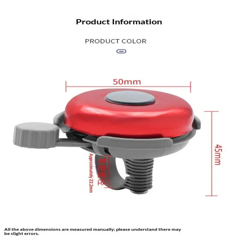 Bicycle Bell Aluminum Alloy Bike Handlebar Ring Mountain Road Cycling Qme