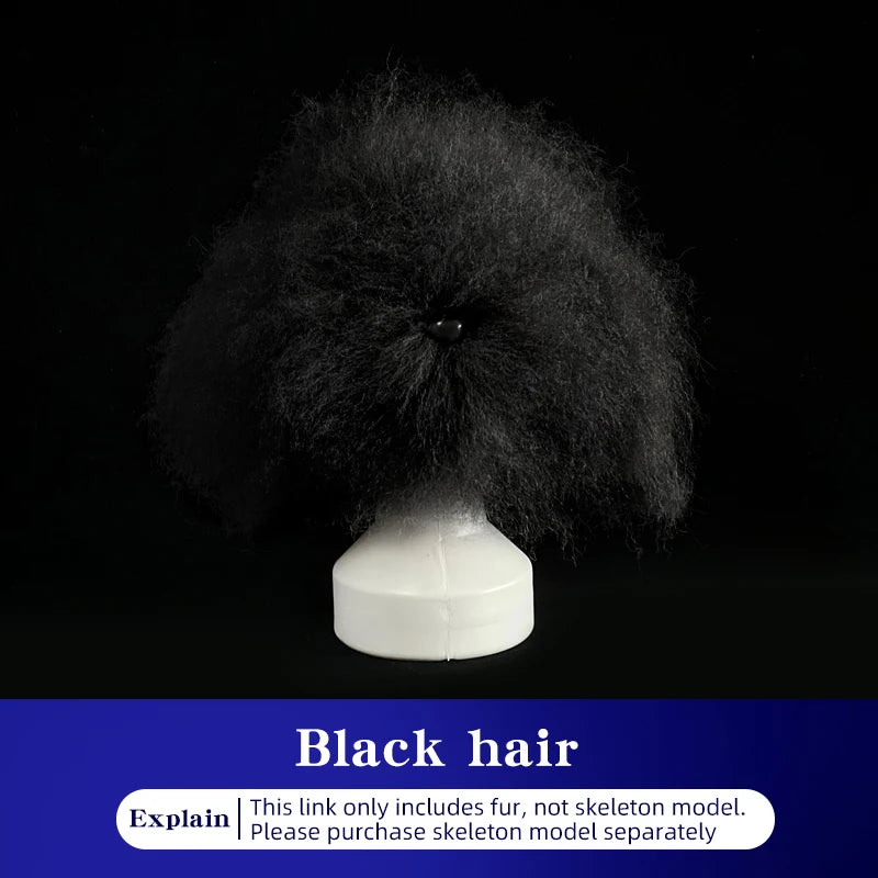 Teddy Pet Simulated Head Hair Fake Dog Head Model Beautician Practice Cutting Dog Hair Dog Body Wig Pet Grooming Student Study Qme Only Black hair