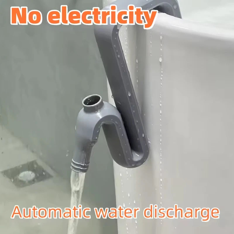 Self Priming Siphon Hose No-Drill Overflow Pipe Effortless Auto Drain And Fill Rainwater Transfer & Overflow Pipe Tools Qme