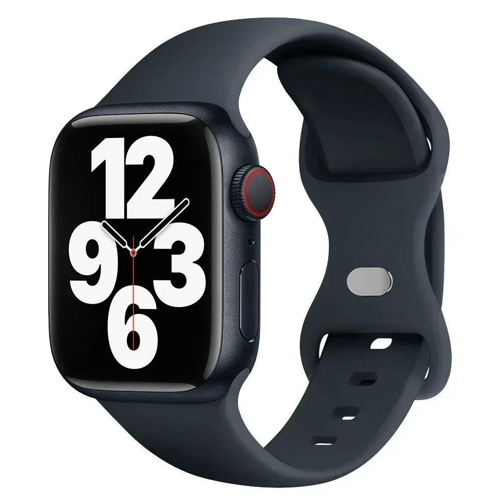 Silicone Band Apple Watch 10 9 8 7 6 5 4 3 SE Strap IWatch Ultra 2