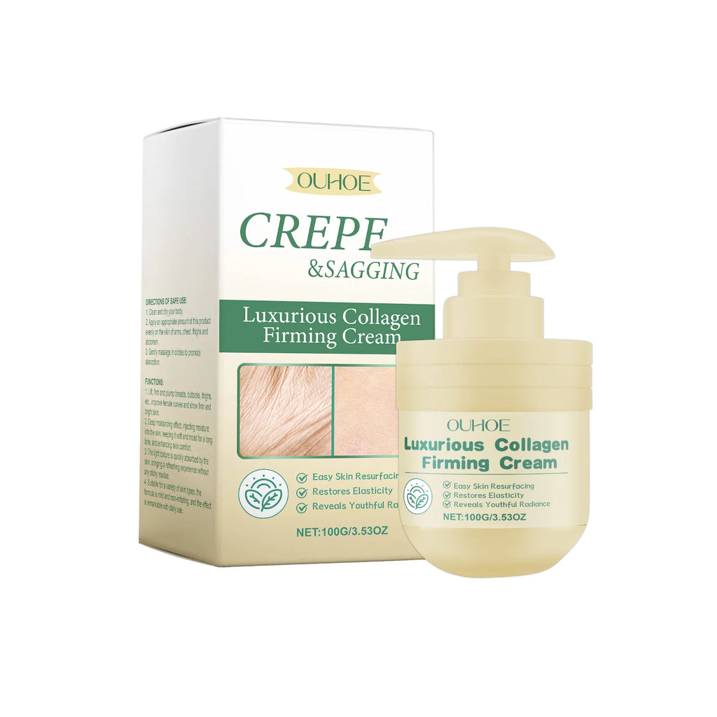 Collagen Firming Body Cream Lifting Firming Smoothing Wrinkle Lighten Dark Spots Even Skin Tone Moisturzing Tighten Body Lotion Qme 100g Boxed