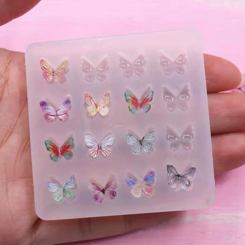 Butterfly Shape Epoxy Resin Molds Pendant Silcone Moulds DIY Jewelry Qme one size