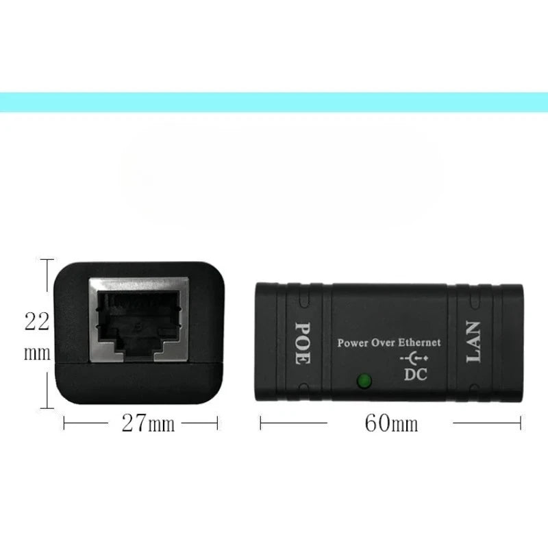 5pcs 1000 Mbps 5V 12V 24V 48V/1A POE Injector Power Splitter for IP Camera POE Adapter Module Accessories Qme
