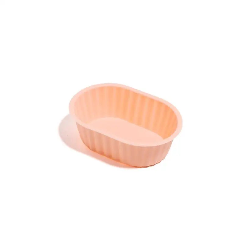 Silicone Muffin Mold Oval Cup Reusable Non-stick Cake Baking Kitchen Qme Orange