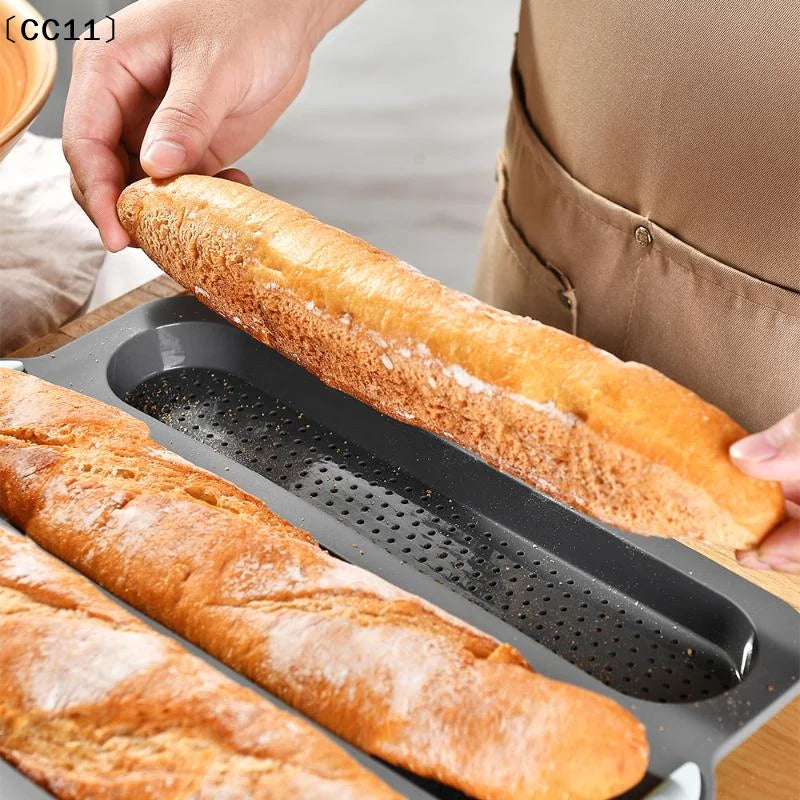 Silicone Baking Mold 3 8 Grid Nonstick Loaf Pan Resistant Bakeware Qme