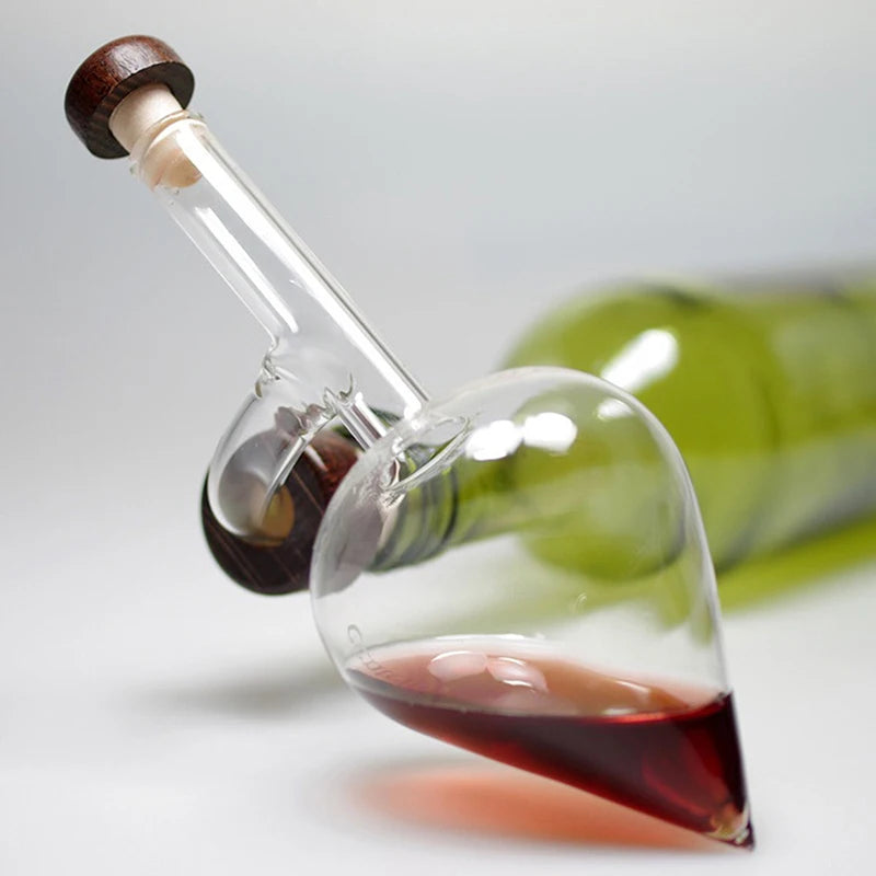 Glass Wine Aerator Peach Shape Red Wine Bottle Pourer Quick Wine Decanter Spout Professional Sobering Device Alcohol Dispenser. Qme Default Title