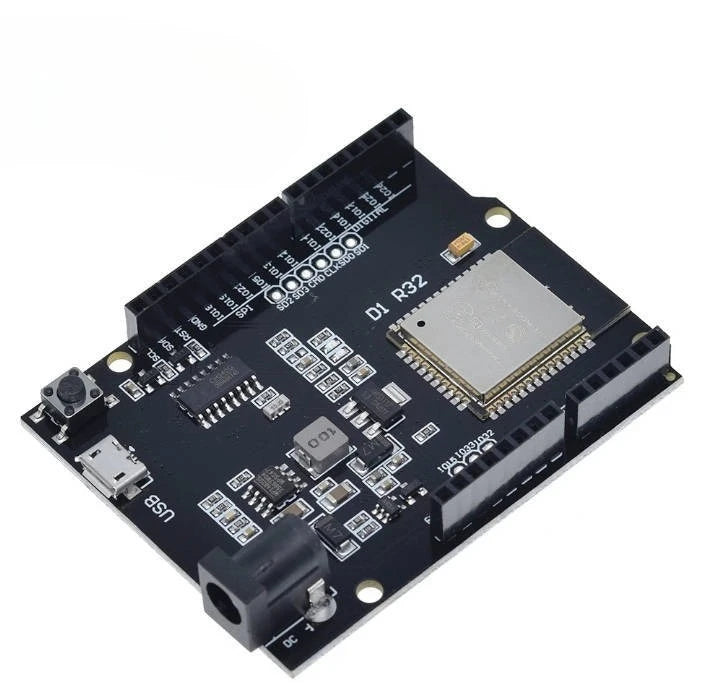 2pcs ESP32 for Wemos D1 Mini for Arduino R3 D1 R32 WIFI Wireless Bluetooth Development Board CH340 4M Memory One Smart Qme 2pcs R3 D1 R32