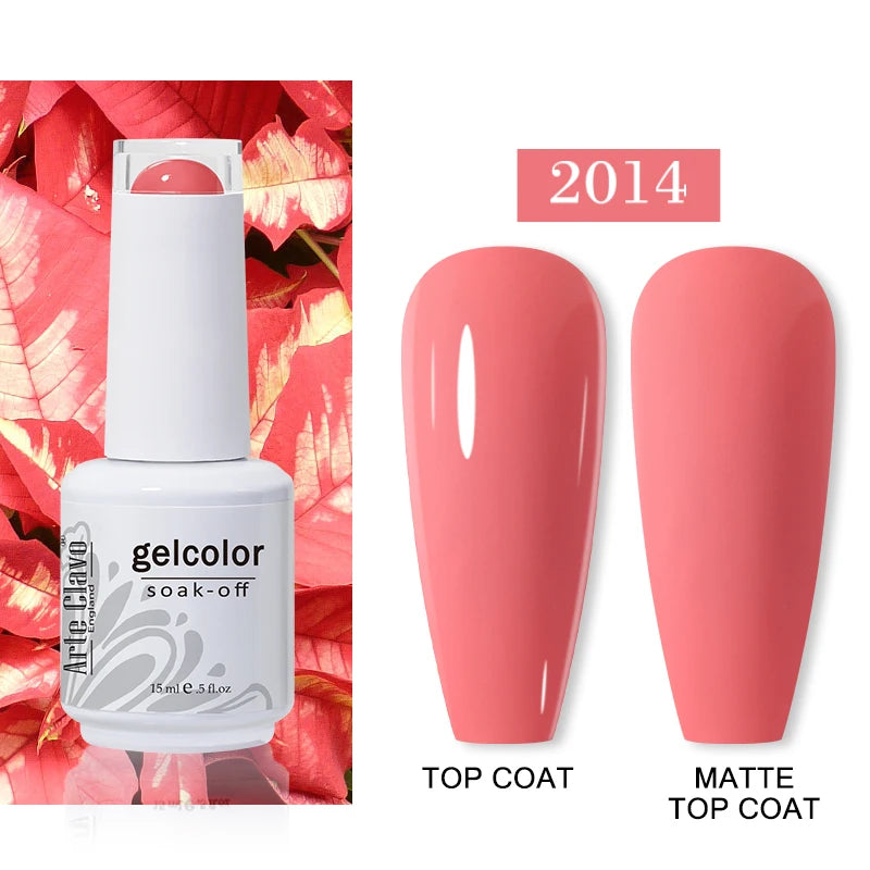 Arte Clavo Autumn Nail Gel Polish Caramel Winter Soak Off UV LED Art