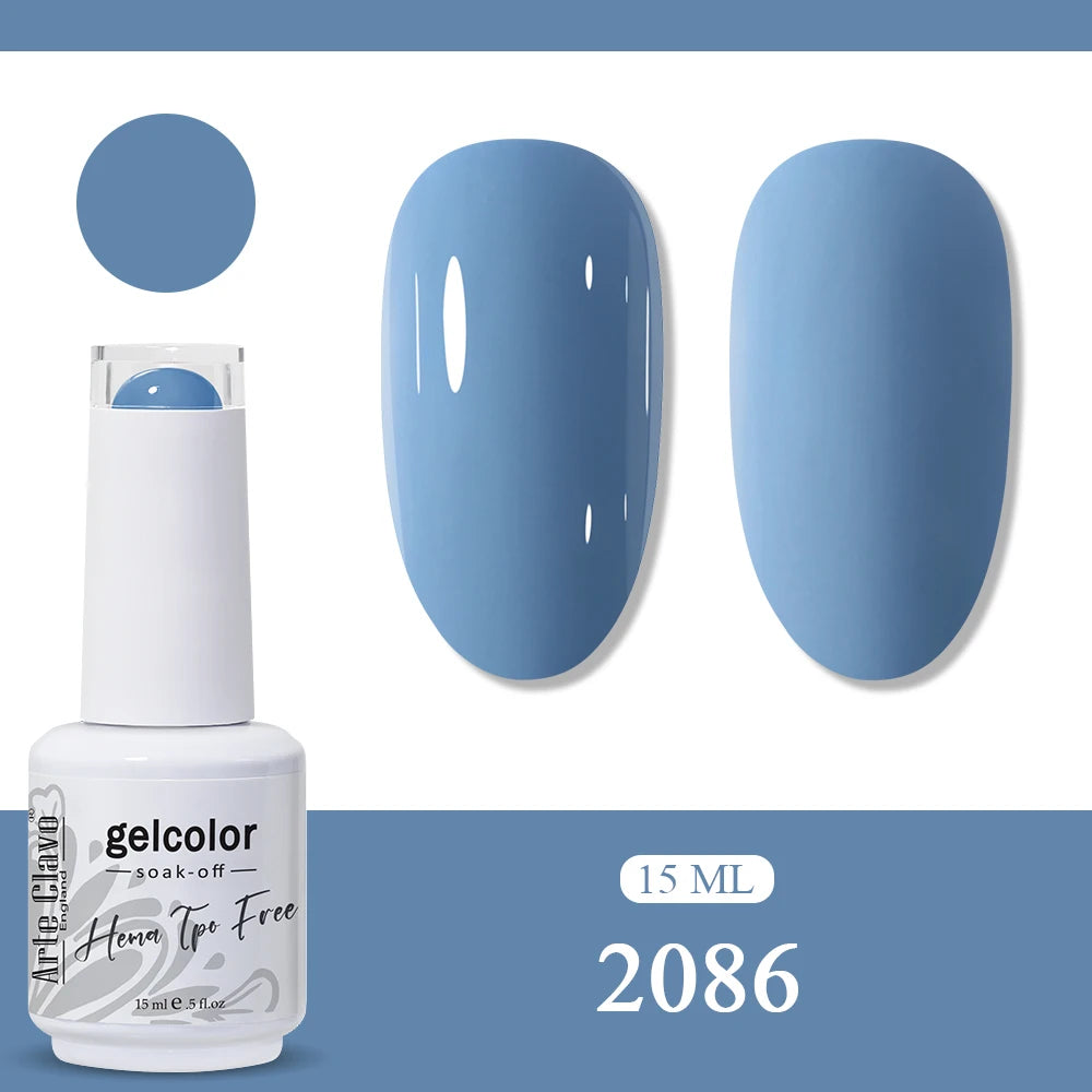 Arte Clavo Neon Rainbow Colors Gel Nail Polish Semi Permanent Art UV
