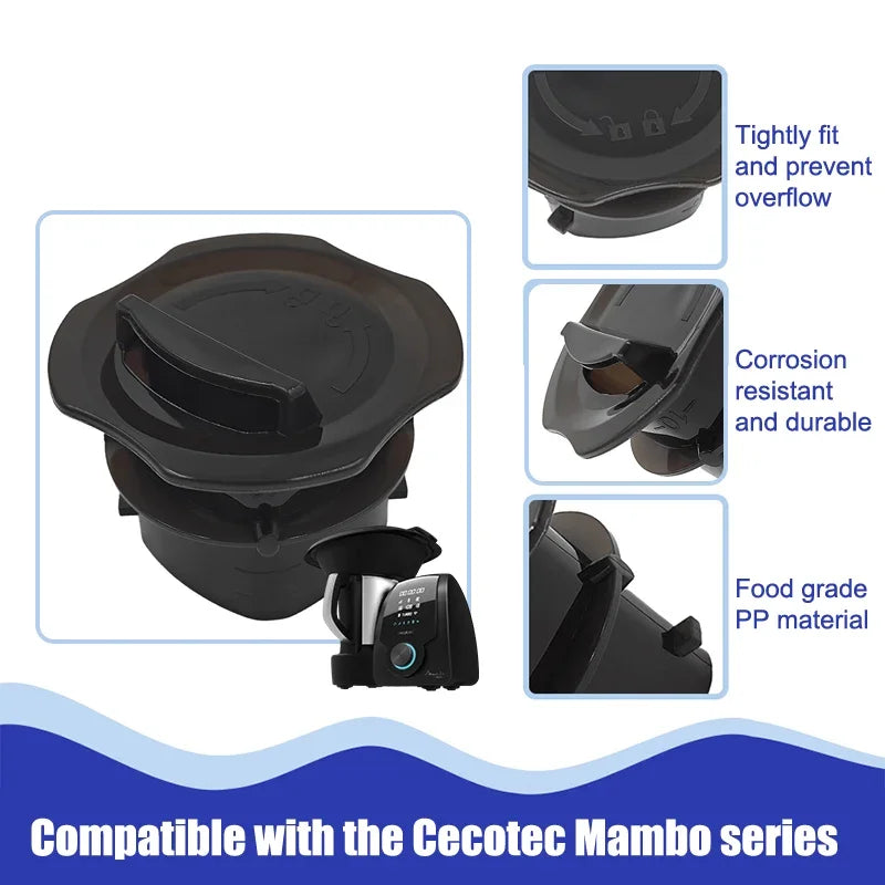 1-Piece Top Cover for Cecotec Mambo Kitchen Machine's Measuring Cup; Kitchen Robot Accessory Qme