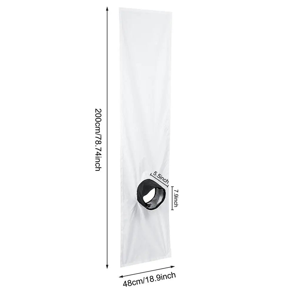 Air Conditioner Window Seal Windproof Waterproof Portable Seal Cloth Air Conditioner Accessories for Medium Large Casement Crank Qme 2 meters