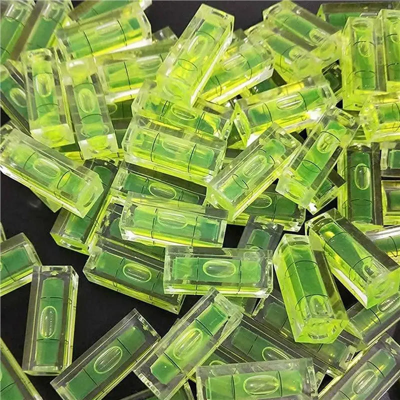 A02F-80Pcs Mini Bubble Spirit Level 10X10x29mm Square Levels For Wall Frames Art Displays Picture Hanging RV Tripod Measuring Qme