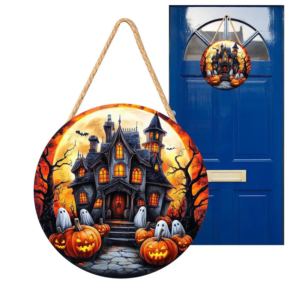 Halloween Door Sign 2D Happy Wood Pirate Captain Haunted House Qme 01 China Mainland