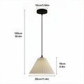 Nordic Origami Pendant Lights Ceiling E27 Base Pleated Lampshade Hanging Lamp Dining Room Kitchen Home Decor Lighting Chandelier Qme black