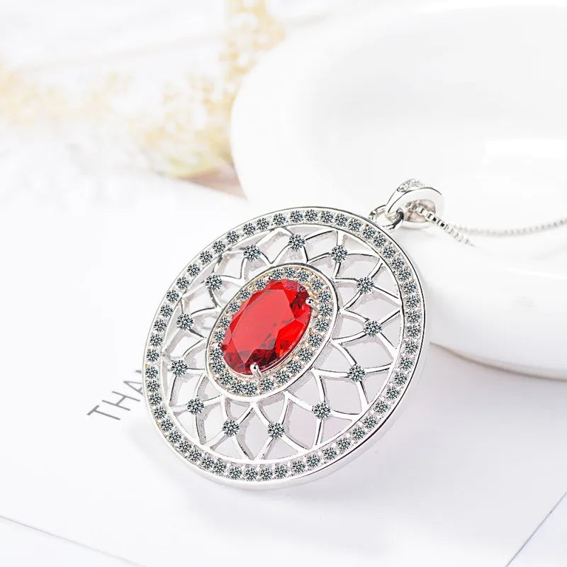 Anime SCP 963 Alloy Pendant Cosplay Jack Bright Horcrux Amulet Necklace Unisex Fashion Red Gem Jewelry Accessory Prop Xmas Gift Qme