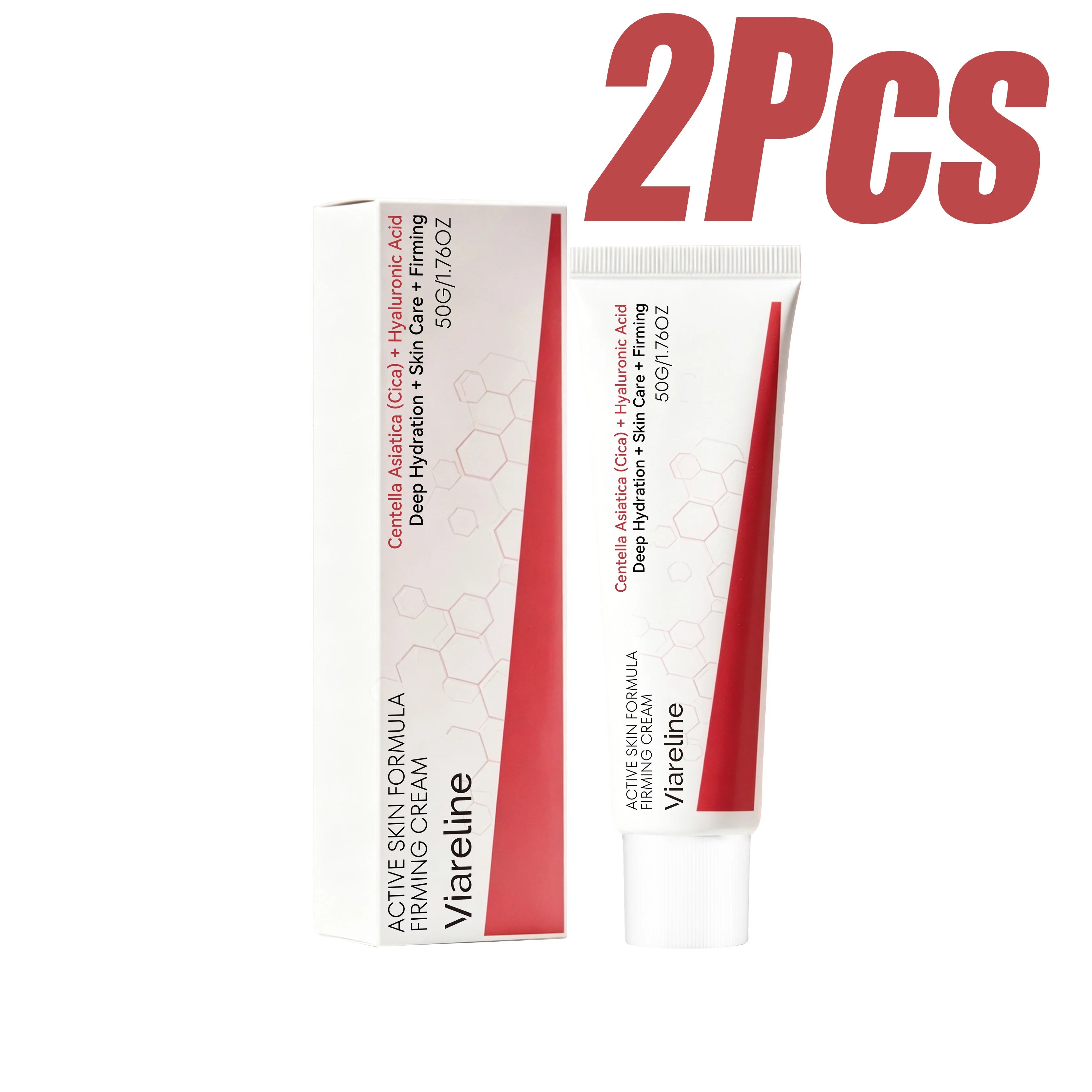 Centella Asiatica Firming Cream Moisturizing Face Cream for Smooth Hydrated & Radiant-Looking Skin Brightening Face Moisturizer Qme 2 x 50g Boxed