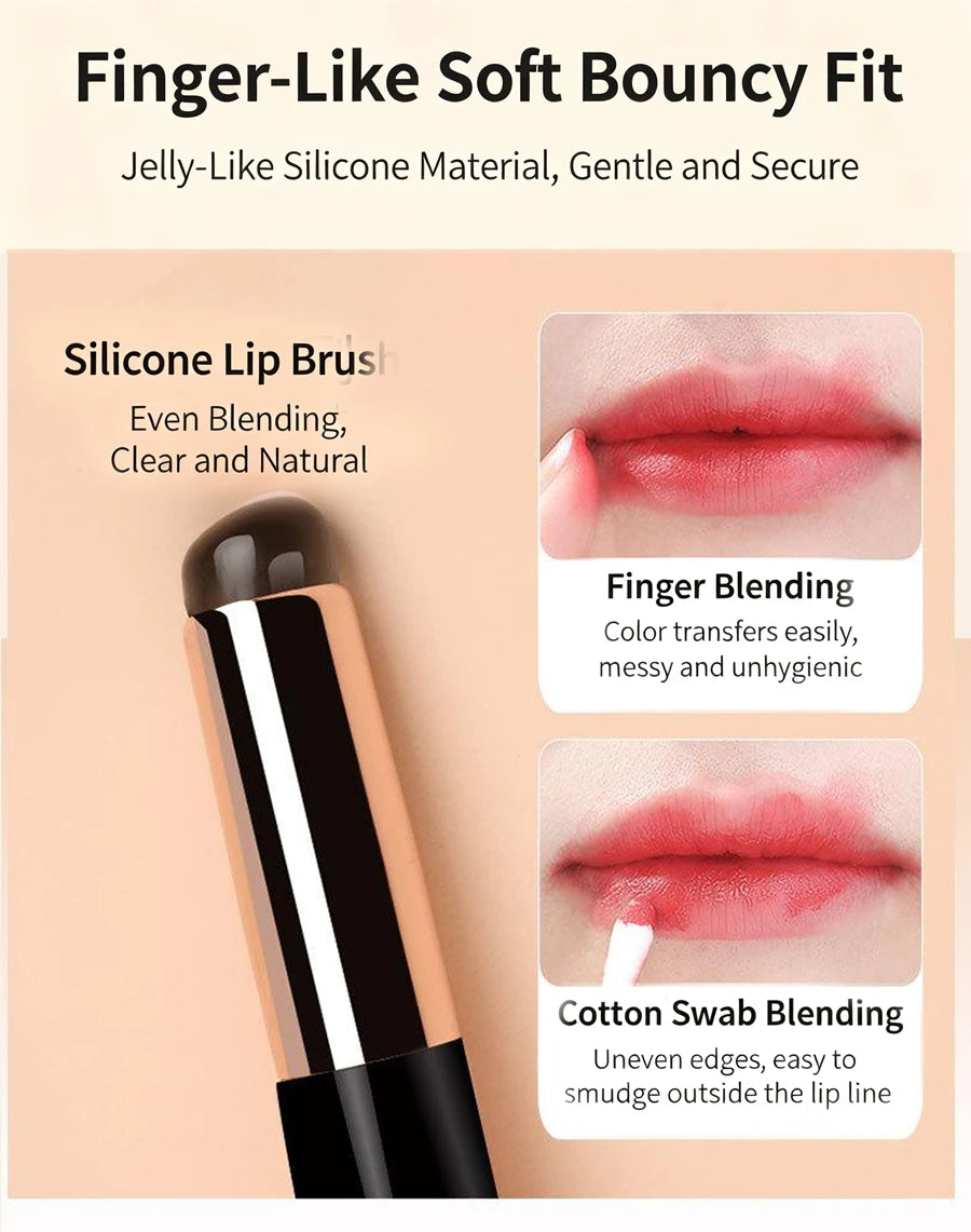 Double-headed Silicone Lip Brush 2-in-1 Multi-functional Concealer Qme