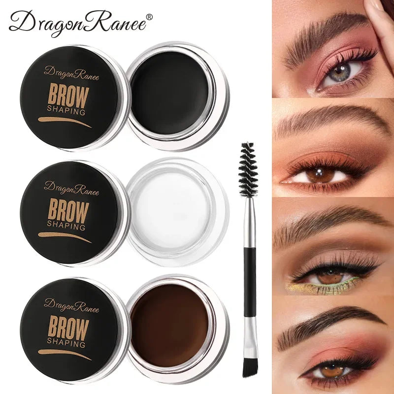 Dragon Ranee 6color Wild Eyebrow Styling Cream Gel Soap Wax White Qme