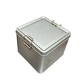 Metal Rectangular Iron Box Old Fashioned Storage Cake Packaging Box Durable With Lid Buckle Organizer Qme 1pcs