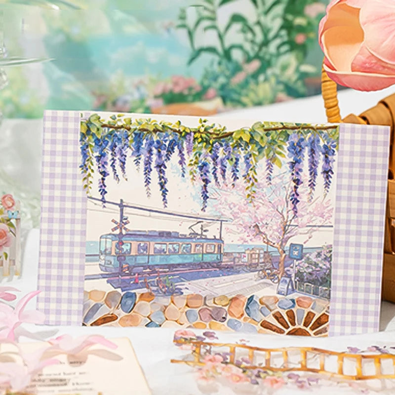 2 Books Enchanted Garden Scene Sticker Book, Healing Creative Supplies, Versatile for Various Uses & Perfect as a Gift Qme
