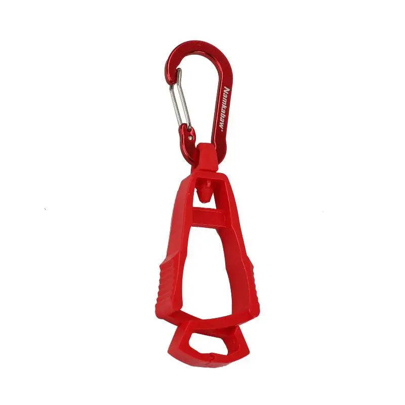 Outdoor Glove Clip Multi-purpose Anti-drop Hook Work Gloves Holder Qme Red
