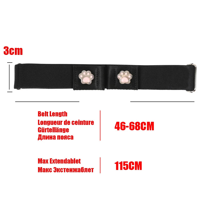 Traceless Invisible Belt Adjustable Elastic Waist Band Buckle-Free Belts for Women Quality Jeans Pants No Buckle Easy To Wear Qme