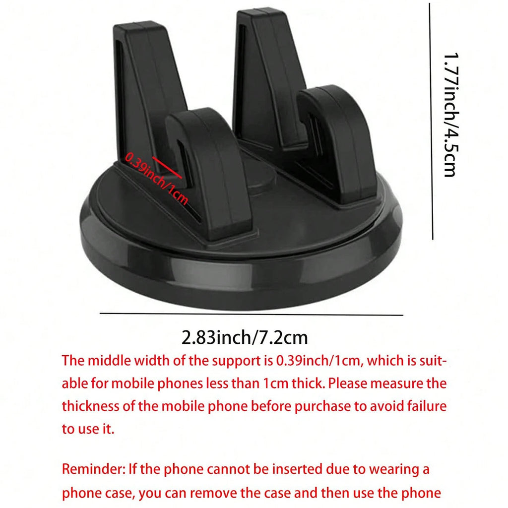 360 Degree Rotatable ABS Adhesive Car Phone Holder Mount Suitable Qme