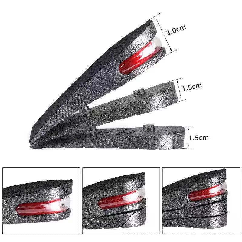 Height Increase Insoles for Men Women Heel Shoe Lift Insert Air Cushion Heightening Insoles Adjustable Shock Absorbing Foot Pad Qme
