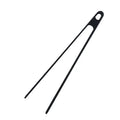 Salad Food Tongs Anti-slip Silicone Kitchen Utensils Barbecue Clip Three Prong Pliers Cookware Bbq Tool Chef Tools Gadgets Bar Qme Black 1PC